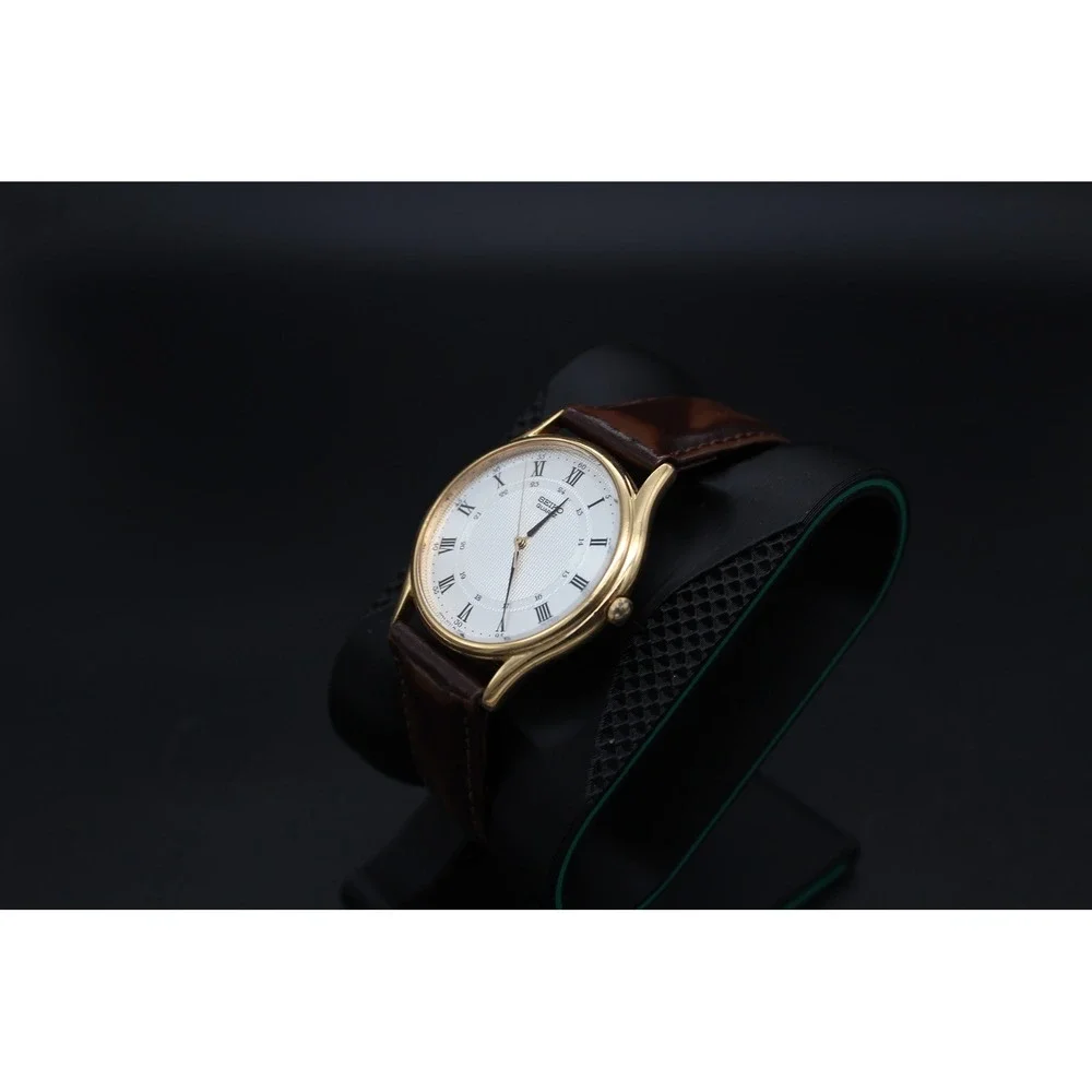 Seiko 5Y31-8A29 Quartz Dress Watch 34mm Roman Dial New Battery Runs